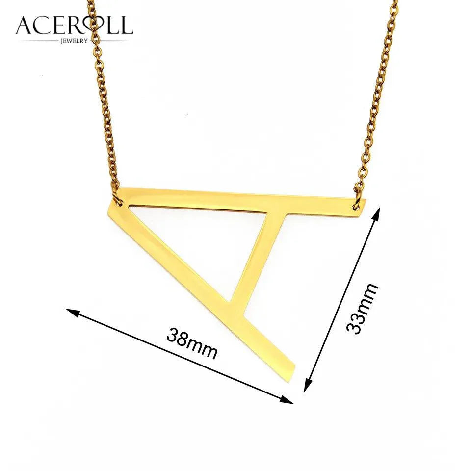 Colar Letra do seu Nome - Banhado a ouro 18k - Promoção